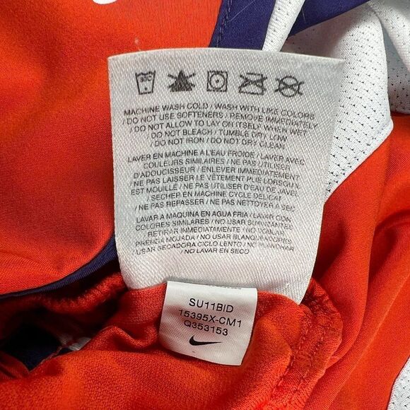 Nike Dri-Fit Shorts Womens Size Small Orange Clemson Tigers Tempo Running Shorts - Picture 10 of 10